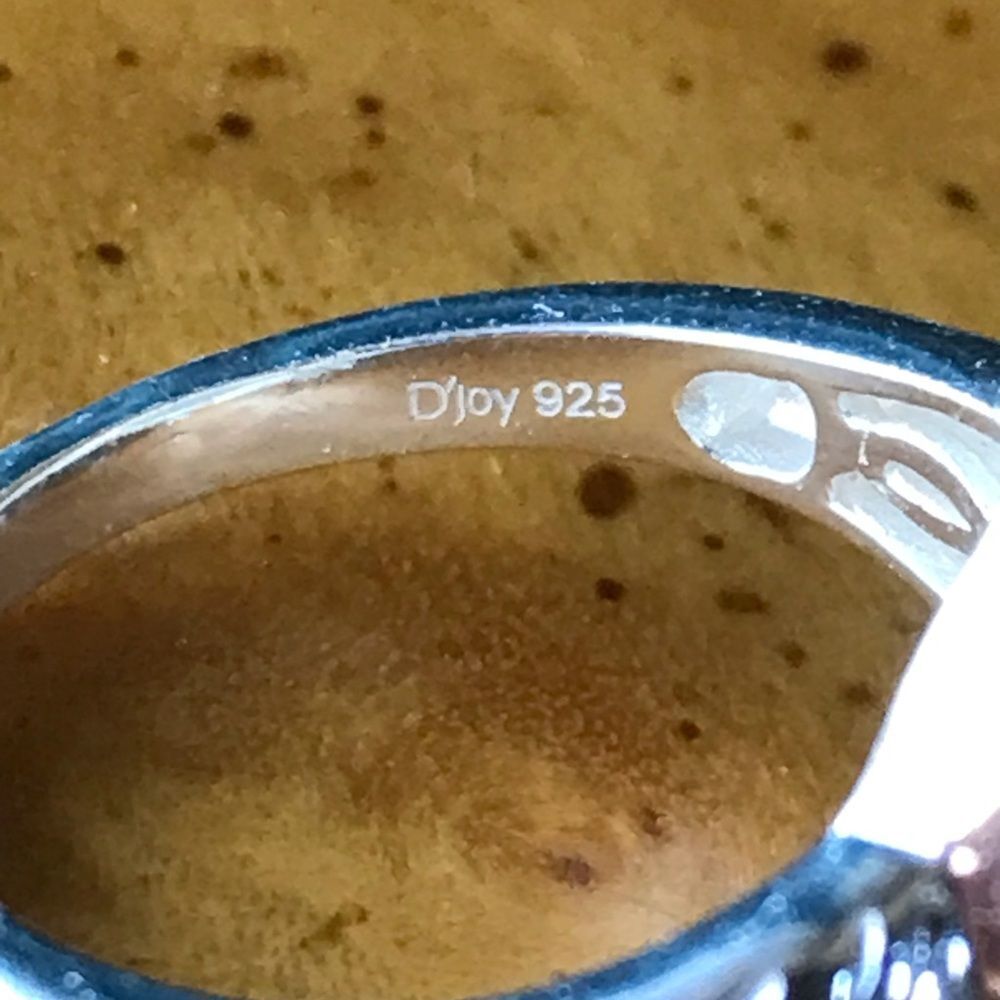 Natural Shadowkite Sterling Silver Crown Ring Size 7 - Picture 5 of 8